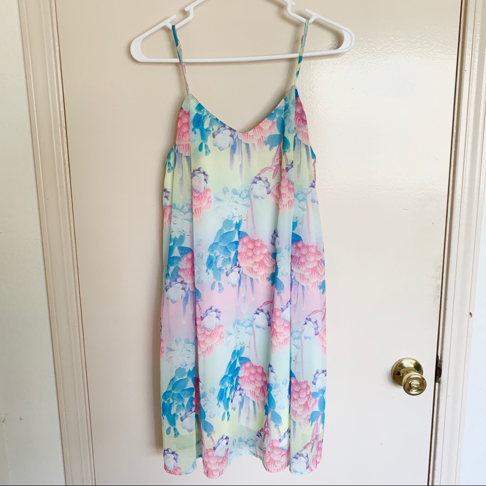 Modcloth Floral Slip Dress